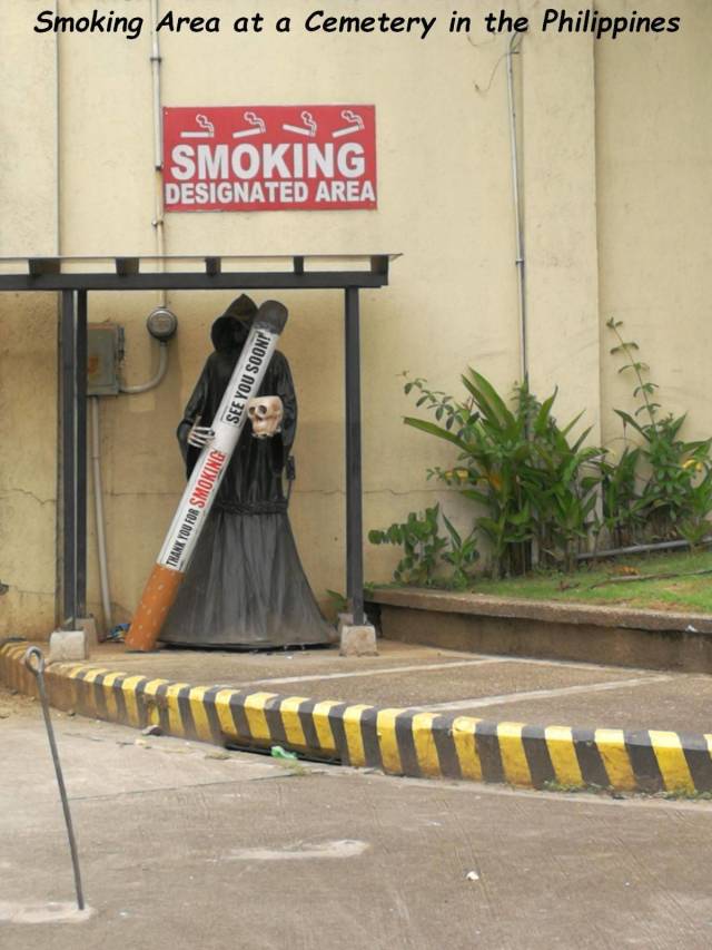 smoking area philippines - Smoking Area at a Cemetery in the Philippines Smoking Designated Area See You Soon! Thank You For Smoking