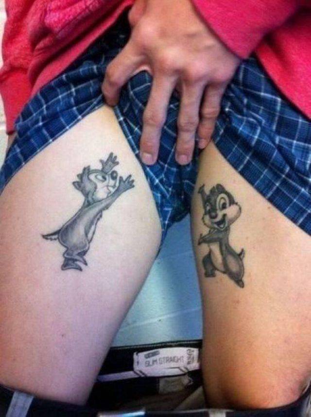 chip and dale tattoo