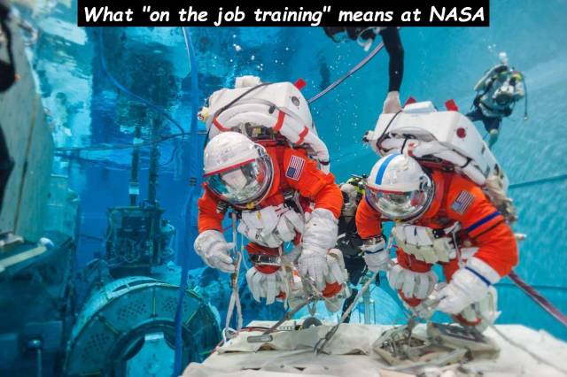 random What "on the job training" means at Nasa
