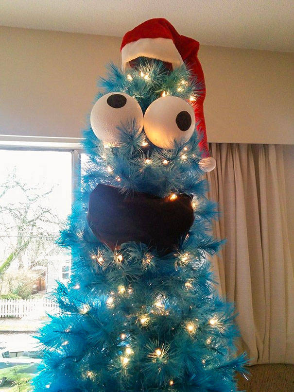 christmas tree cookie monster christmas tree