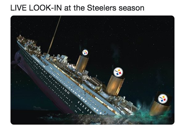 memes - titanic sinking in the movie - Live LookIn at the Steelers season 12
