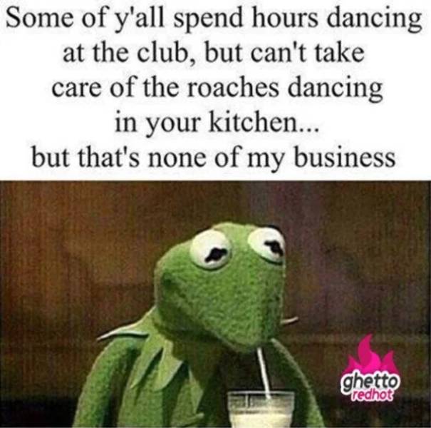 memes - funny stripper memes - Some of y'all spend hours dancing at the club, but can't take care of the roaches dancing in your kitchen... but that's none of my business ghetto redhot