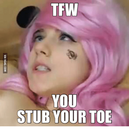 stubbed toe episode of lazytown is this video - Tfw Via 9GAG.Com You Stub Your Toe