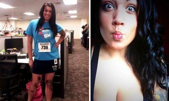 Alicia Ann Lynch Was Fired From Her Job And Received Death Threats After Posting A Picture Of Herself In A Boston Marathon Victim Halloween Costume...Too soon?