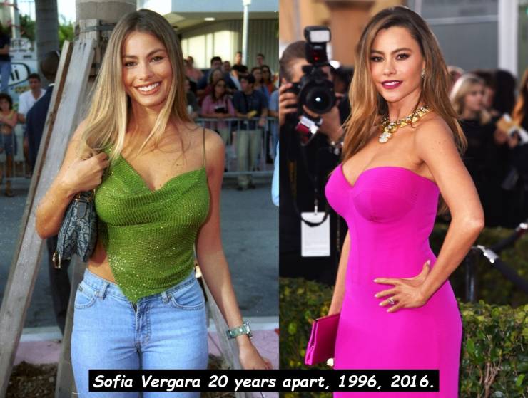 sofia vergara sexy - Sofia Vergara 20 years apart, 1996, 2016.