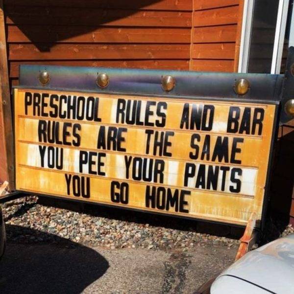 vehicle - | Preschool Rules And Bar Rules Are The Same You Pee Your Pants You Go Home