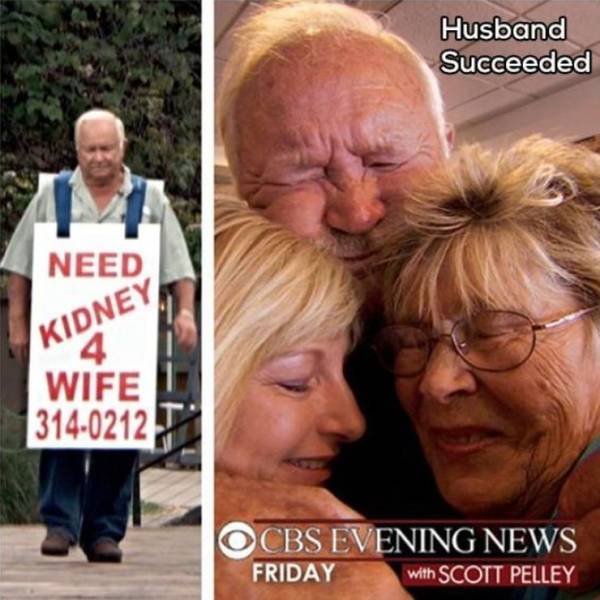 random pics - senior citizen - Husband Succeeded Need Kidney 14 Wife 3140212 Ocbs Evening News Friday with Scott Pelley