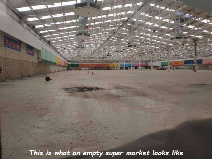 arena - This is what an empty super market looks