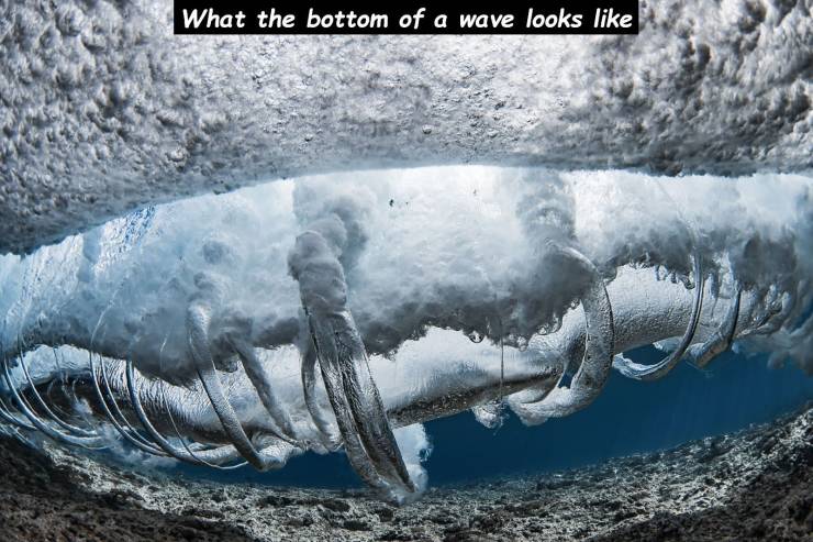 fun photo photographer ben thouard - What the bottom of a wave looks