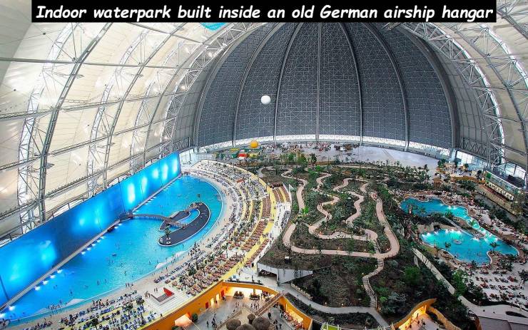 tropical island berlin - Indoor waterpark built inside an old German airship hangar Ne