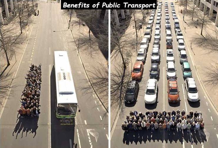space cars bikes bus - Benefits of Public Transport Titit Clud 0000