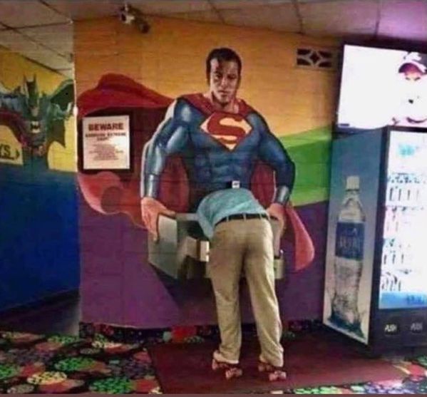 superman fountain