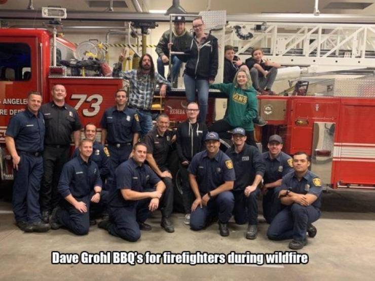 dave grohl firefighters - Angeles Re De Dave Grohl Bbq's for firefighters during wildfire