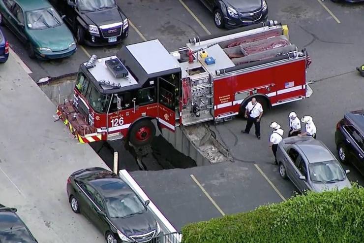 chicago fire truck parking garage - 26