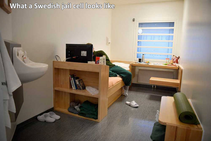 What a Swedish jail cell looks