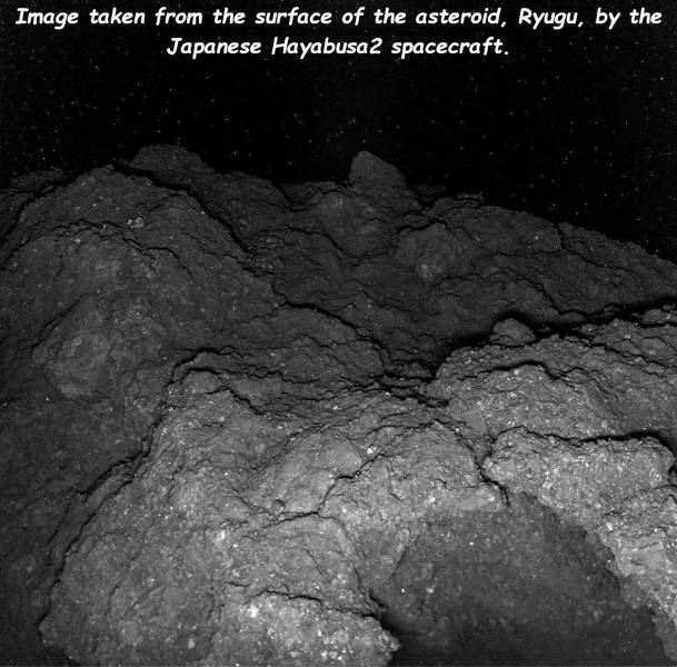 162173 Ryugu - Image taken from the surface of the asteroid, Ryugu, by the Japanese Hayabusa 2 spacecraft.