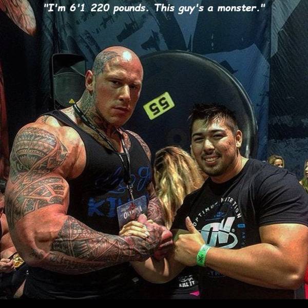 5 martyn ford - "I'm 6'1 220 pounds. This guy's a monster." Von