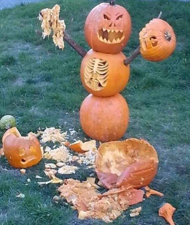 pumpkin display