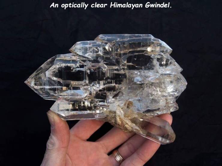 himalayan gwindel quartz - An optically clear Himalayan Gwindel.