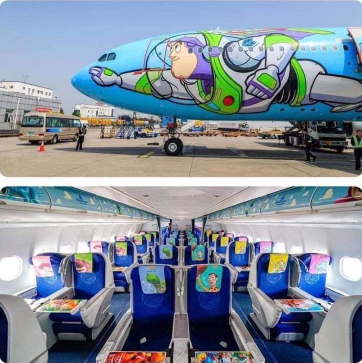 disney themed plane