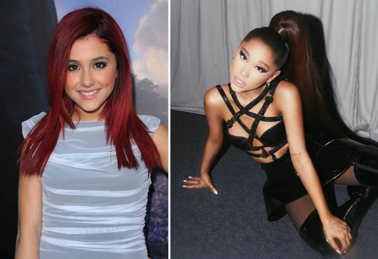 ariana grande before and after