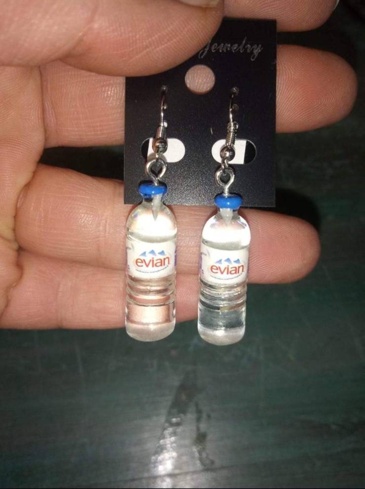 Ownsig Women Bohemian Water Bottle Pendant Earrings Drop Dangle Earrings Creative Unique