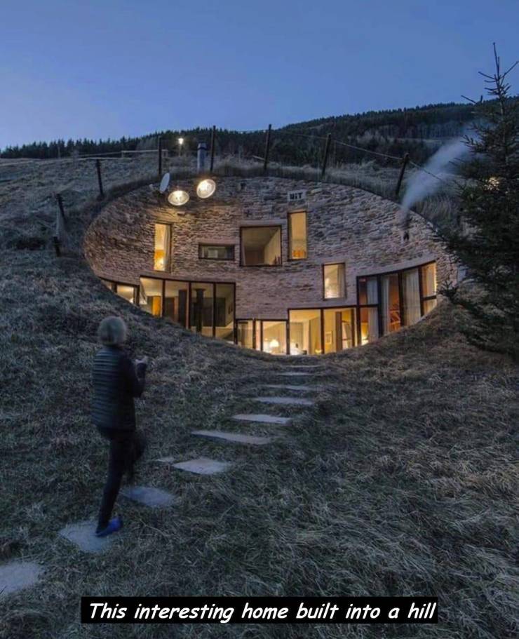 villa vals - This interesting home built into a hill