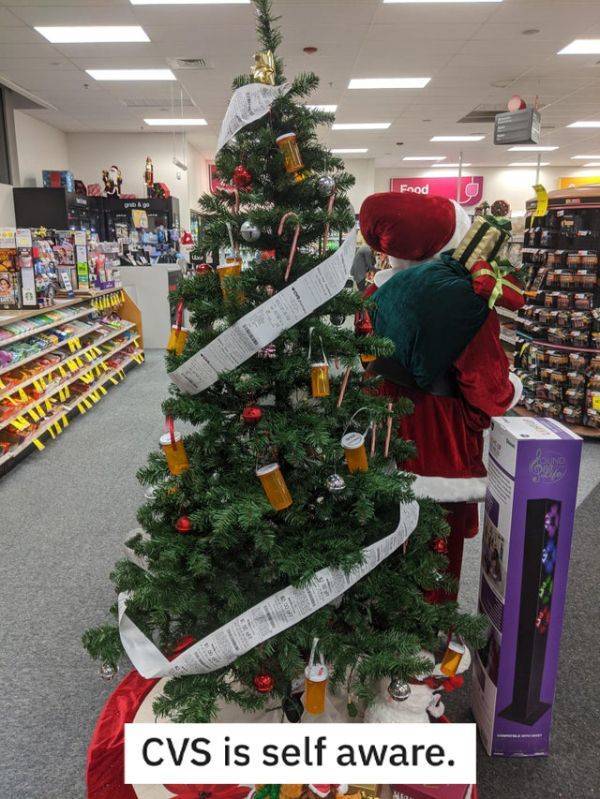 christmas tree - Food Cvs is self aware.