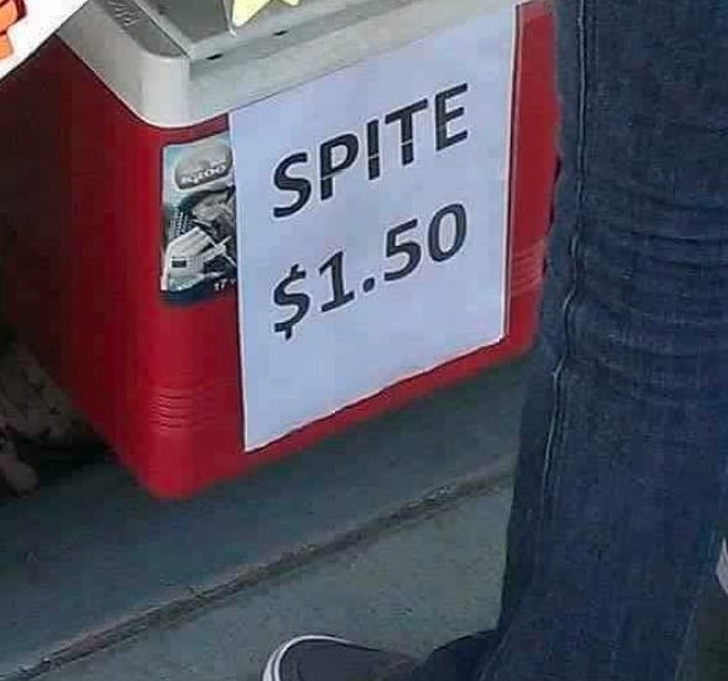 signage - Spite $1.50