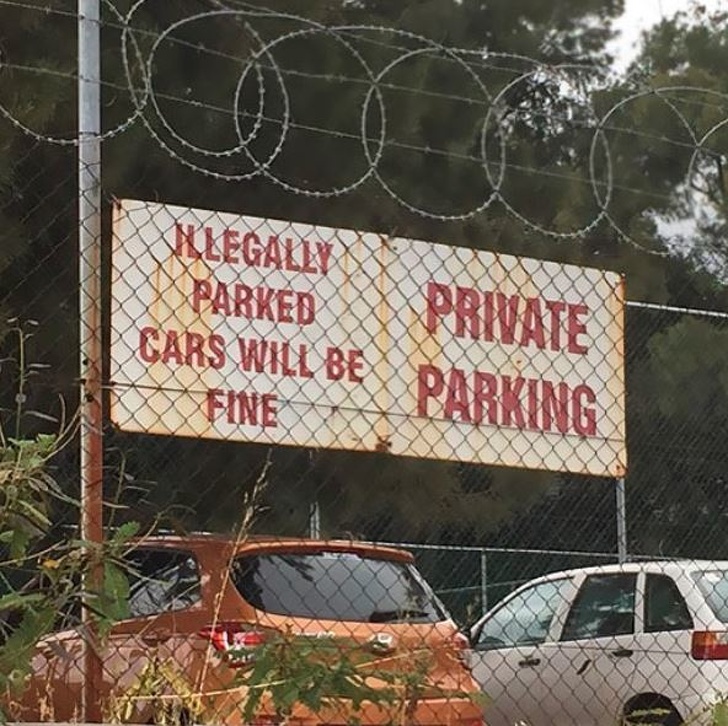 illegally parking meme - Private Cars Will Be Parking Illegally Parked