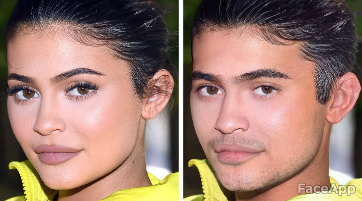 kylie jenner candid - Face App