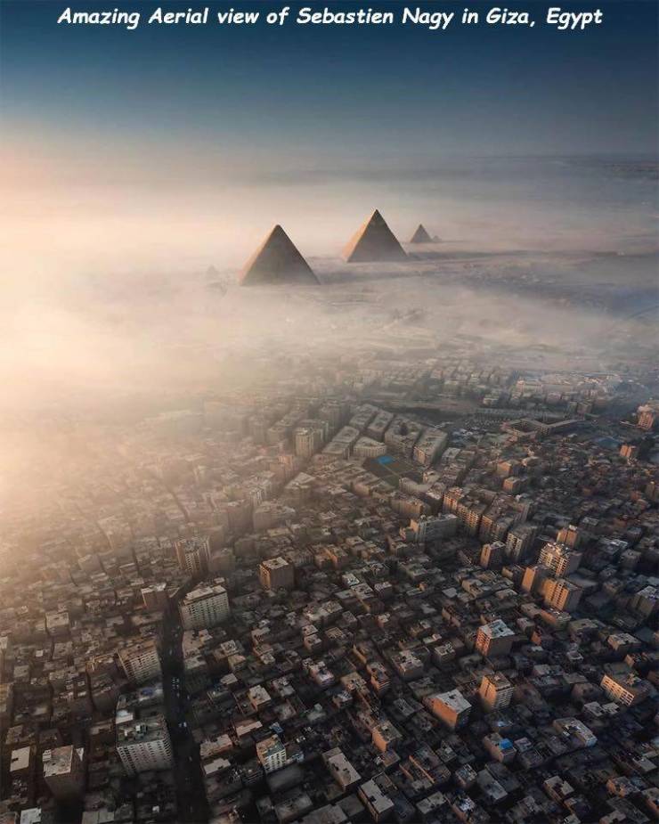 Cairo - Amazing Aerial view of Sebastien Nagy in Giza, Egypt