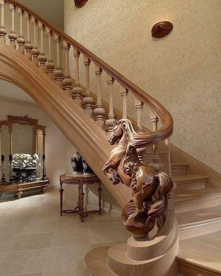 beautiful wooden staircase - aa