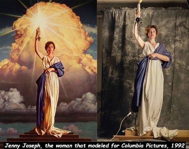 jennifer joseph columbia - Jenny Joseph, the woman that modeled for Columbia Pictures, 1992