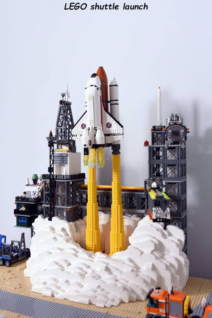 lego rocket - Lego shuttle launch Op