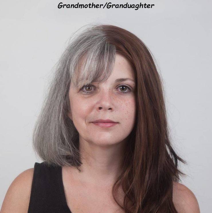 genetics portrait - GrandmotherGranduaghter