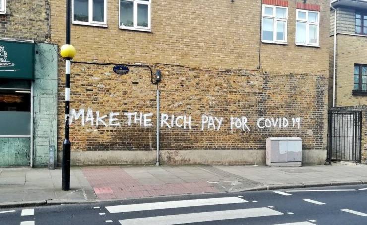 wall - Tmake The Rich Pay For Covid 14
