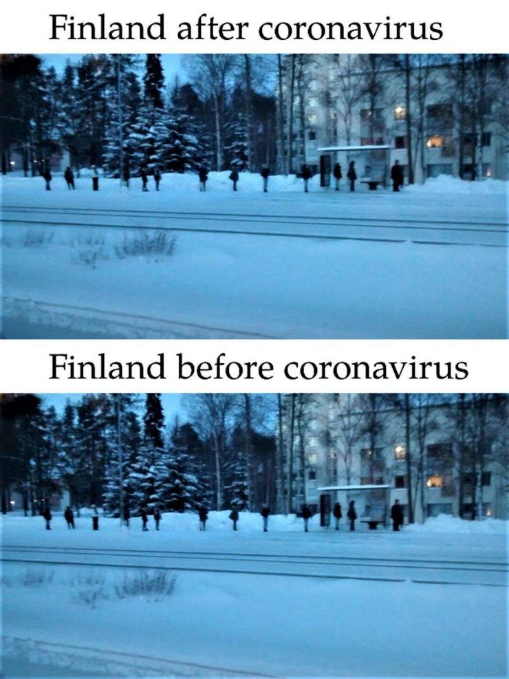 finland coronavirus meme - Finland after coronavirus Finland before coronavirus