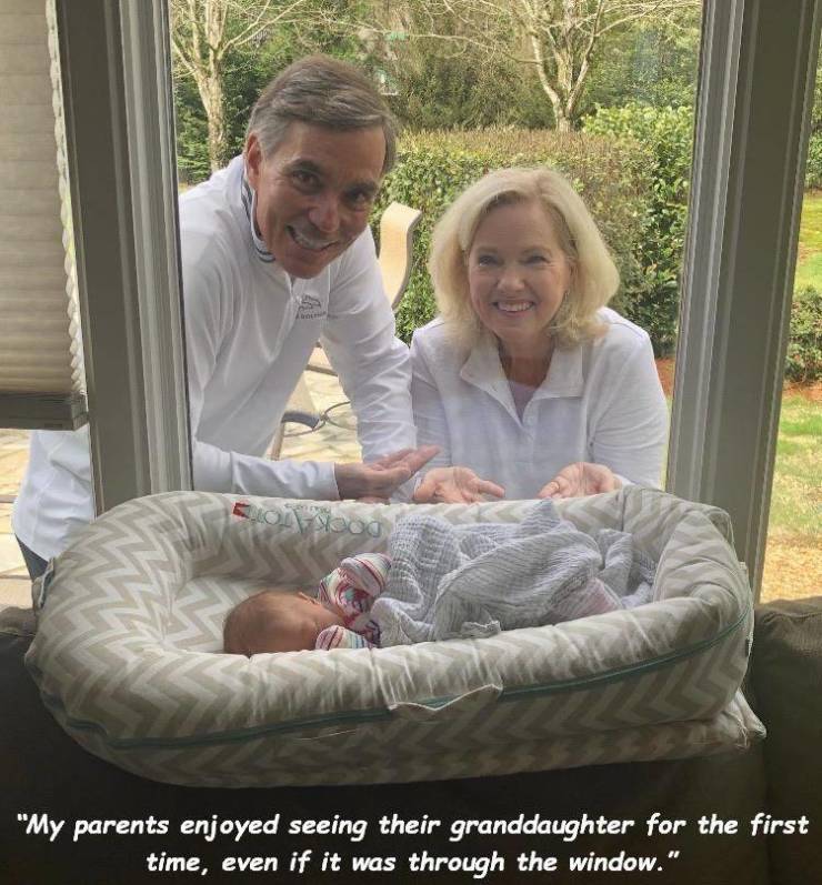 pet - Olog "My parents enjoyed seeing their granddaughter for the first time, even if it was through the window."
