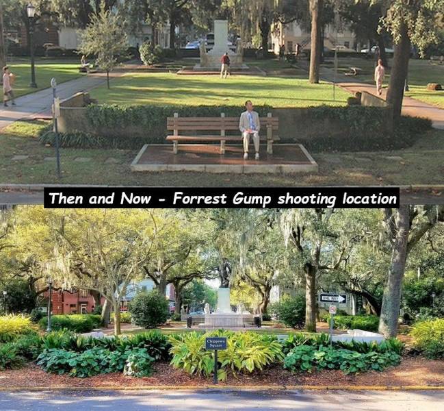 chippewa square forrest gump - Then and Now Forrest Gump shooting location