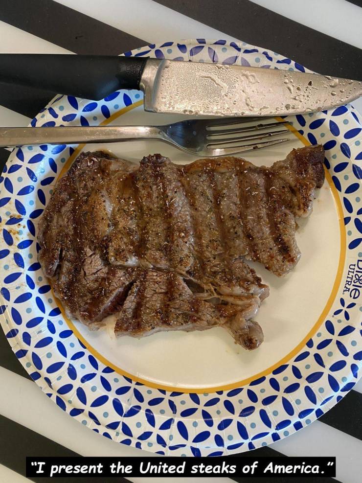 steak - Ultra Odi&le "I present the United steaks of America."