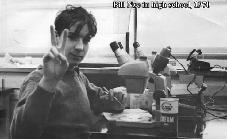 bill nye young - Bill Nye in high school, 1970 Ream