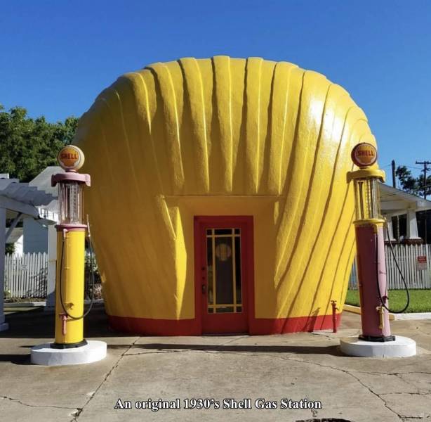 arch - An original 1930's Shell Gas Station