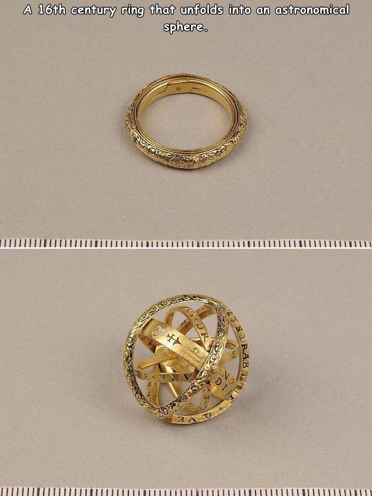 armillary sphere ring 16th century