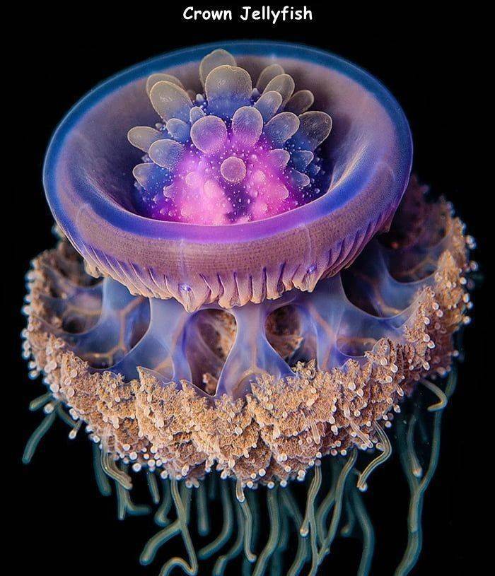 crown jellyfish - Crown Jellyfish >