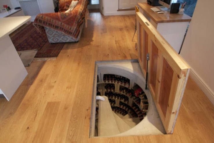 floor wine cellar kitchen
