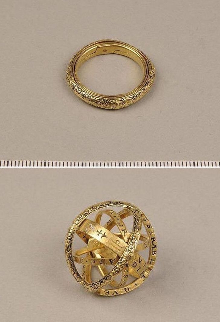 A German, sixteenth-century ring that unfolds into an astronomical sphere