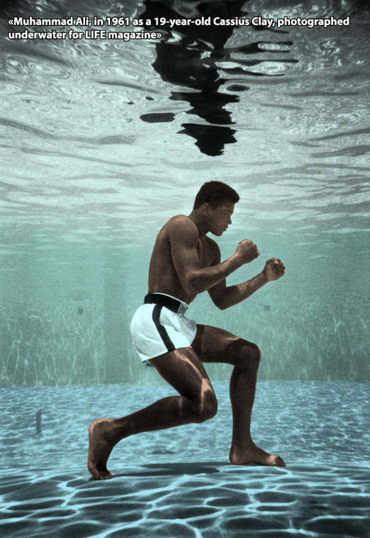 ali under water - Muhammad Ali, in 1961 as a 19yearold Cassius Clay, photographed underwater for Life magazine