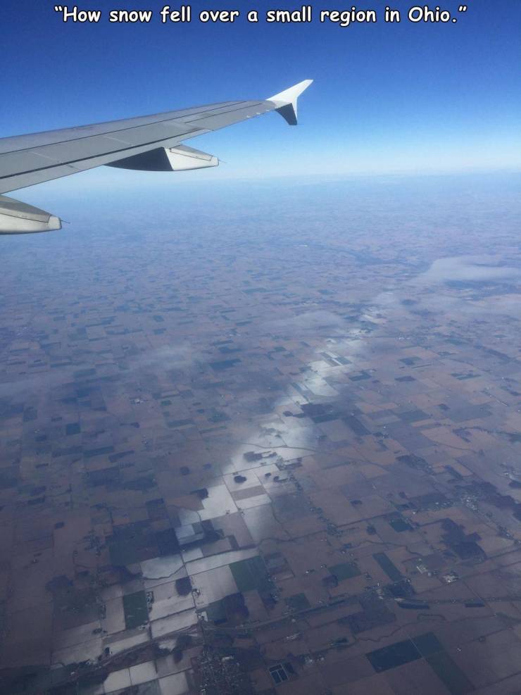 "How snow fell over a small region in Ohio."