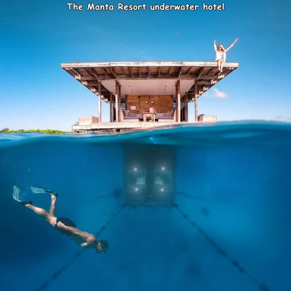 manta resort - The Manta Resort underwater hotel